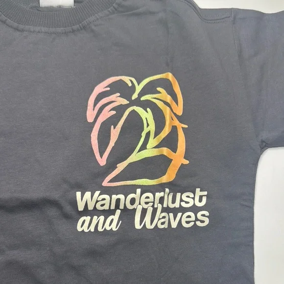 Zara Kids Graphic Tee - Black with Multicolor Design - Picture 2 of 2